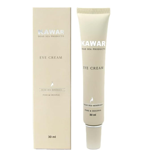 Dead Sea Eye Cream with Retinol, Collagen, Argan Oil & Caffeine, Targets Dark Circles, Puffiness & Fine Lines, Enriched with Dead Sea Minerals, Vegan Eye Cream for Women & Men, 1 oz-Velvo Beauty