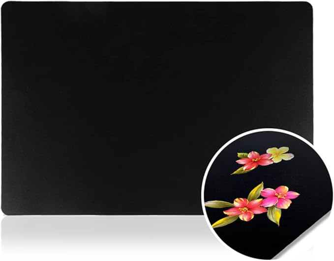 10Sheets Plastic Nail Art Palette Nail Painting Board Nail Drawing Board Nail Painting Mixed Color Palettes Paint Mixing Palette for Nail-Art Beauty Salon Color Cream Mixing, Black-Velvo Beauty