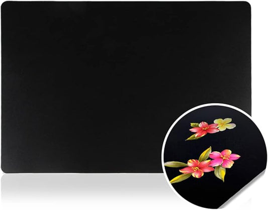 10Sheets Plastic Nail Art Palette Nail Painting Board Nail Drawing Board Nail Painting Mixed Color Palettes Paint Mixing Palette for Nail-Art Beauty Salon Color Cream Mixing, Black-Velvo Beauty
