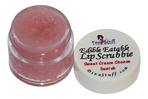 Diva Stuff Ultra Hydrating Lip Scrub for Soft Lips, Gentle Exfoliation, Moisturizer & Conditioner, Sweet Cream Cheese Danish – ¼ oz (Made in the USA)-Velvo Beauty