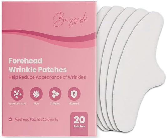 Forehead Wrinkle Patches | Anti-Wrinkle Facial Patches for Fine Lines | Overnight Wrinkle Filler & Deep Line Treatment | Disposable Face Tape for a Youthful, Firmer, and Smoother Appearance | 20 Count-Velvo Beauty
