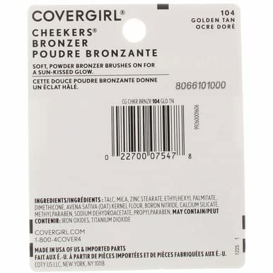 Cover Girl cheekers Bronzer 104 Golden Tan .12 oz-Velvo Beauty
