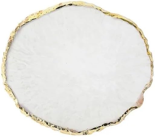 1Pc White Resin Nail Art Palette Makeup Mixing Palette Gold Edge Nail Art Tool Gel Design Nail Art Makeup Mixing Tray DIY,Nail Art and Polish,Beauty and Personal Care,Foot, Hand and Nail Care-Velvo Beauty