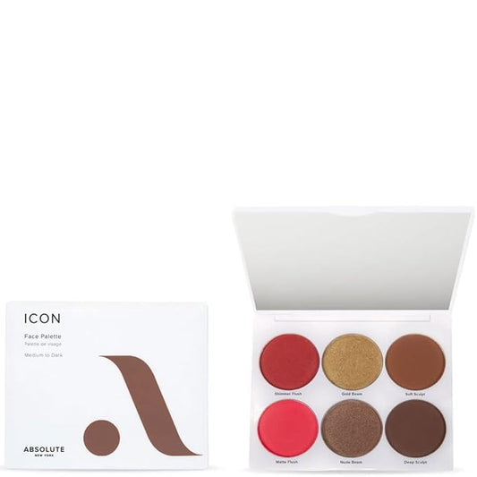 Absolute New York ICON Face Palette (Medium to Dark)-Velvo Beauty