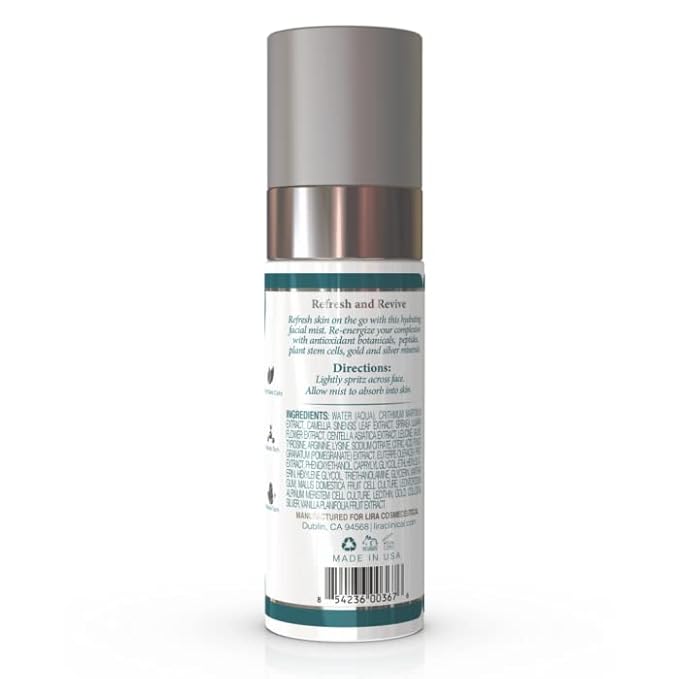 Lira Clinical BIO Hydrating Mineral Mist - Face Mist Hydrating Spray with Plant Stem Cells - Calming & Glowing Facial Mist - 2 Ounce-Velvo Beauty