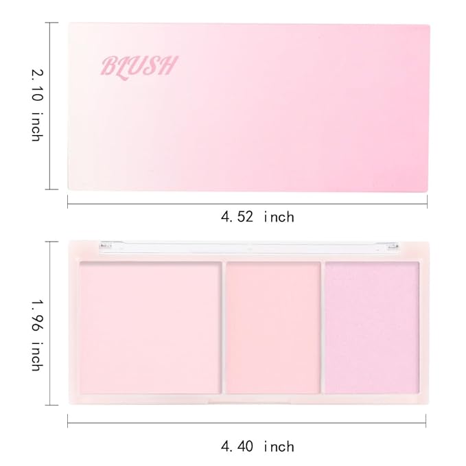 3 IN 1 Brown Nude Face Highlight Bronzer Powder Palette for Face Cheeks Contour Brightening, Buildable Matte Coverage Natural Makeup,Ultra Sculpt Nose Shadow Eyeshadow Primer-Pink-Velvo Beauty