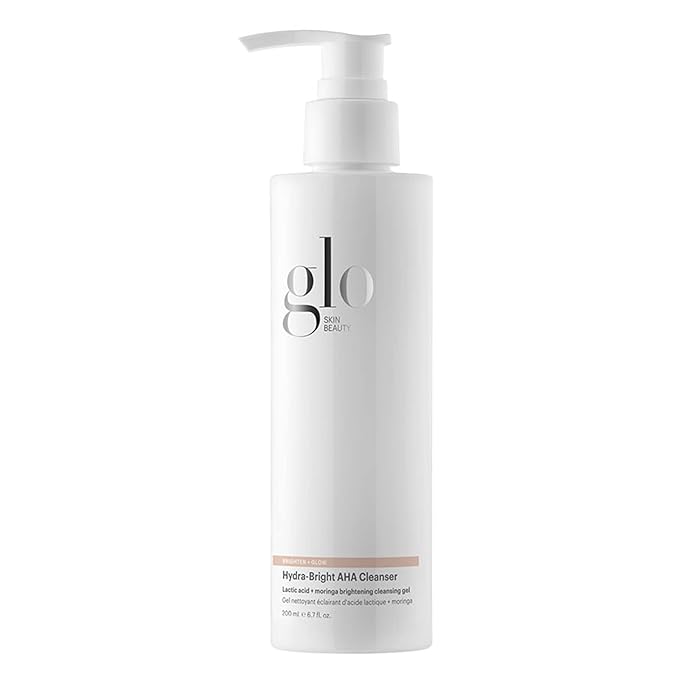 Glo Skin Beauty Hydra-Bright AHA Cleanser | Foaming Gel Cleanser Removes Makeup, Gently Exfoliates, Hydrates and Brightens Skin (6.7 Fl Oz)-Velvo Beauty