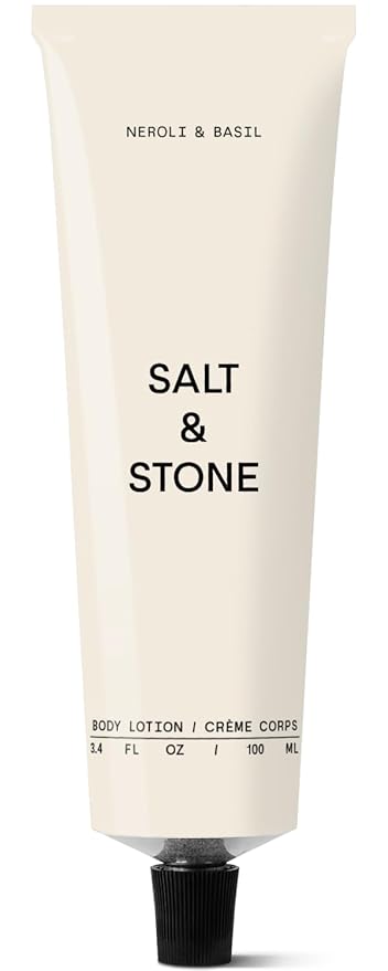 Salt & Stone Body Lotion for Women & Men| Scented Daily Body Lotion | Hydrates, Nourishes & Softens Skin | Restores Dry Skin | Fast-Absorbing | Cruelty-Free & Vegan (100 ml) (Neroli & Basil)-Velvo Beauty