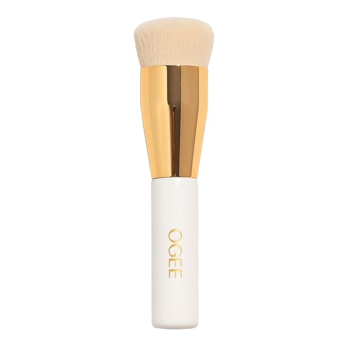 Ogee Professional Quality Makeup Brush - Ultra-Soft Base Brush with Vegan Bristles for Flawless Liquid Makeup Application - Premium Foundation Brush for Liquid Makeup-Velvo Beauty