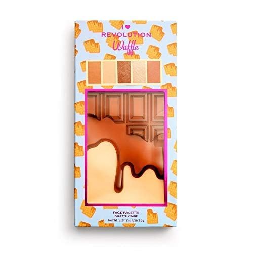 I Heart Revolution - CHOCOLATE FACE PALETTE - Contouring palette - WAFFLE-Velvo Beauty