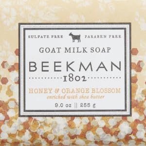 Beekman 1802 Whipped Body Cream, Honey & Orange Blossom - Scented - 8 oz - Intensely Hydrating & Softens Skin - With Goat Milk - Good for Sensitive Skin - Cruelty Free-Velvo Beauty