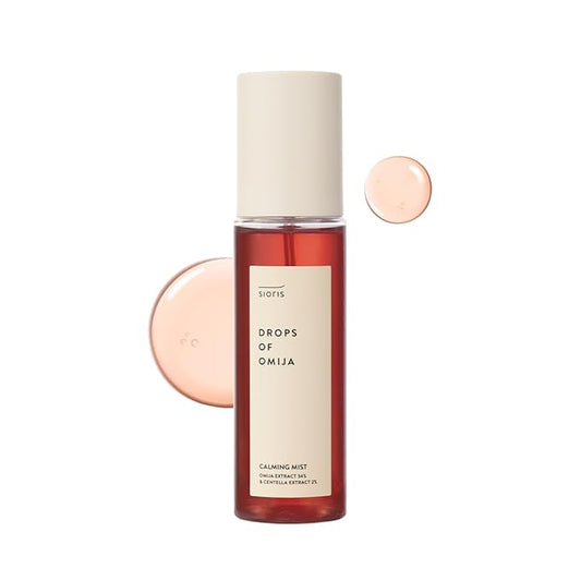 SIORIS Drops of Omija Calming Mist (3.38 fl. oz) features 34% organic Omija, calming The skin, rejuvenating skin, and controlling sebum with mild acidity for a healthy skin-Velvo Beauty