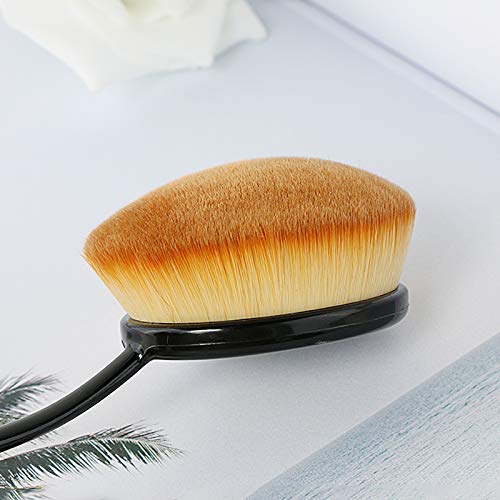 2 Sets Yoseng Oval Makeup Brushes 10 Fashionable Super Soft Professional Oval Toothbrush Foundation Contour Powder Blush Blending Brush Cosmetic Brushes Tool Set ink with Box Black(2 Pack)-Velvo Beauty