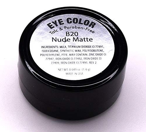 Nude Neutral Naked Sheer Sugar Cookie Beige Matte Pressed Powder Single Vegan Eyeshadow; Talc, Paraben & Cruelty Free-Velvo Beauty