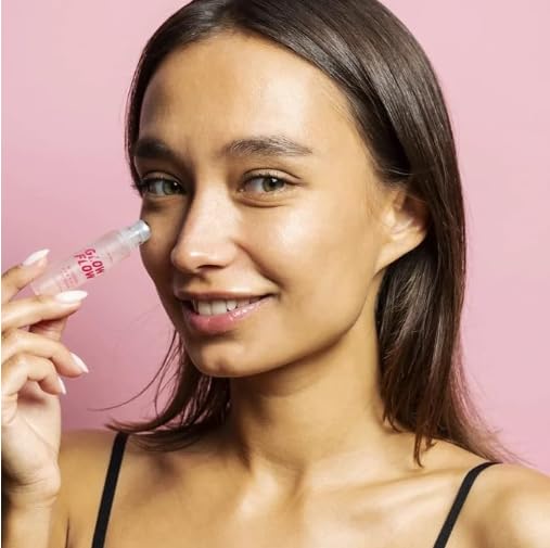 Glow flow roseberry lock n roll Eye serum (0.33fl. oz.) | Anti-Aging Eye Care, Collagen Boosting-Velvo Beauty