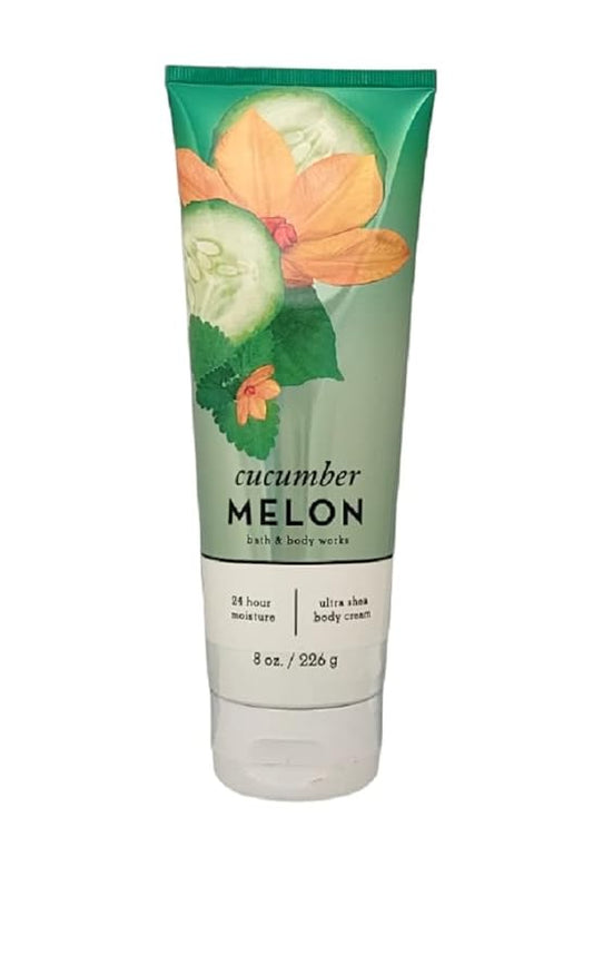 Bath & Body Works Ultra Shea Cream Cucumber Melon 8 oz-Velvo Beauty