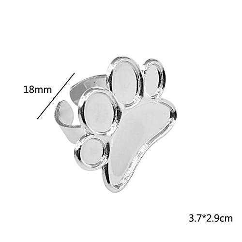 2 Pieces Nail Art Palette Finger Rings, Mini Polish Holder Drawing Color Palette, Nail Art Painting Gel Palette Manicure Tool, Cosmetic Artist Mixing Palette-Velvo Beauty