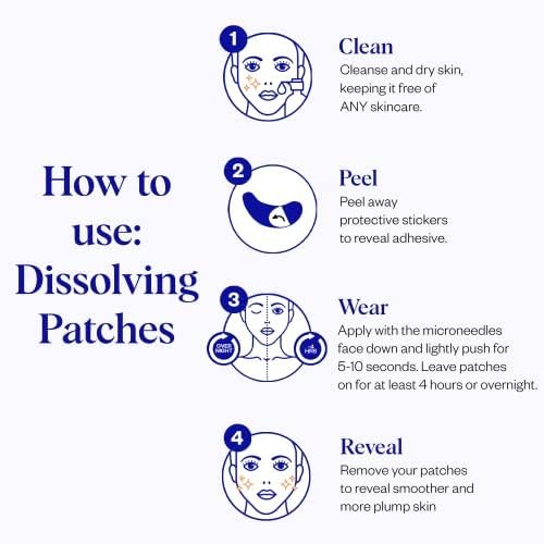 Wrinkles Schminkles Self-Dissolving Microdart Patch for Face - Target & Reduce Wrinkles, Ultimate Facial Hydration and Rejuvenation (4 pairs)-Velvo Beauty