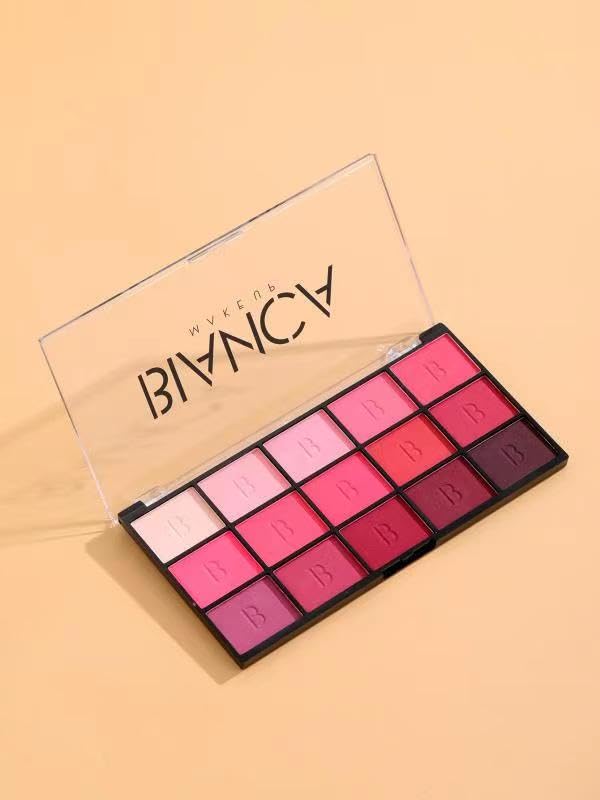15 Colors Eyeshadow Palette | Versatile Range for Unlimited Eye Looks. (Rose)-Velvo Beauty