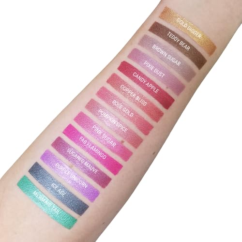 Aromi Metallic Liquid Lipstick | Rosy Peach Lip Color with Shimmery Finish, Vegan. Cruelty-free, Long-lasting and Smudge Proof, Gluten Free (Pumpkin Spice)-Velvo Beauty