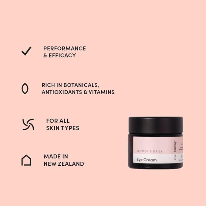 Women's Daily Eye Cream, 20ml, Nourish and Hydrate with Vitamin B3 and B5, Ginseng and Cranberry, Natural Ingredients, Vegan-Velvo Beauty