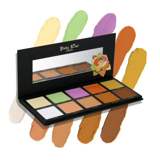 Pinky Rose Cosmetics 10HD Correct & Conceal Cream Palette-Velvo Beauty