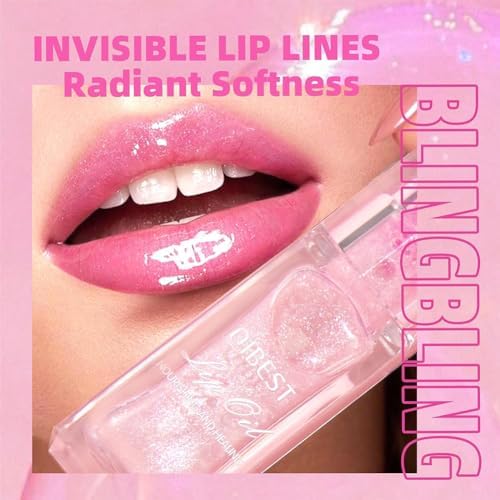 Hydrating Lip Gloss Transparent Lip Care, Magic Color Changing Moisturizing Lip Glow Oil Plumping Glimmer Glow Lipstick, Long Lasting Moisturizing Non-sticky Fresh Texture Lip Oil(201#Change Color)-Velvo Beauty