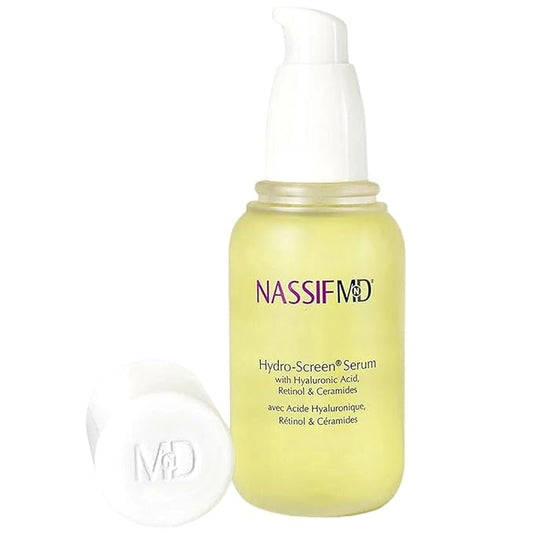 NassifMD Hydro-Screen Hydrating Serum with Hyaluronic Acid & Ceramides – Lightweight, Fast-Absorbing Formula for Smooth, Plump, Moisturized Skin – Ideal for Dry or Sensitive Skin-Velvo Beauty