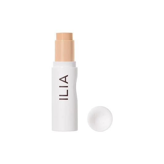 ILIA - Skin Rewind Complexion Stick - Foundation + Concealer + Skincare | Non-Toxic, Vegan, Cruelty-Free, Clean Makeup (7W - Poplar, 0.35 oz | 10 g)-Velvo Beauty