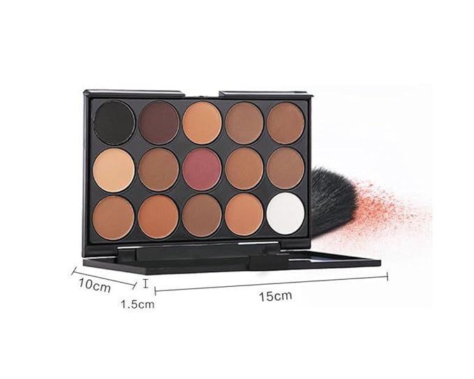 15 Colors Eyeshadow Makeup Palette Cosmetic Contouring Kit - Perfect for Professional and Daily Use-Velvo Beauty