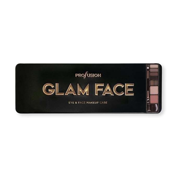 Profusion Cosmetics Glam Face Eye and Face Pro Makeup Case, Achieve Glamorous Looks With The Ultimate Night Out Makeup Palette, Raise Your Beauty Routine With Premium Beauty Tool-Velvo Beauty
