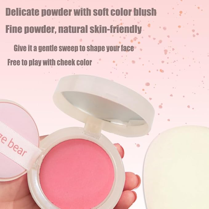 Silky Matte Blush,Blush Powder for Cheeks,Long-Lasting, Natural Look, Powder Blush Palette, Complements All Skin Tones-Velvo Beauty