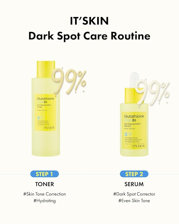 It'S SKIN Glutathione Shot B3 Serum 1.01 Fl Oz, Niacinamide Facial Serum, Dark Spot Corrector, Face Exfoliation, Hydrating Serum for Hyperpigmentation, Acne Scars, Blemish Spot, Korean Skincare-Velvo Beauty