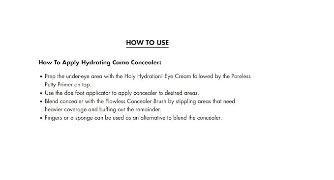e.l.f. Hydrating Camo Concealer, Lightweight, Full Coverage, Long Lasting, Conceals, Corrects, Covers, Hydrates, Highlights, Light Sand, Satin Finish, 25 Shades, All-Day Wear, 0.20 Fl Oz-Velvo Beauty