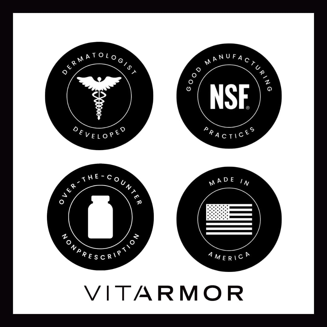 SunArmor Advanced with Nicotinamide and Powered by Polypodium Fights The Signs of Photoaging, Use with Sunscreen, Dermatologist Developed, 120 Capsules-Velvo Beauty
