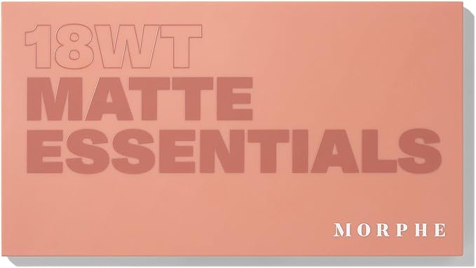 Morphe 18WT Makeup Palette - Matte Essentials Artistry Palette with Warm Toned, All-Matte Shades - Made to Build, Blend & Layer Flawlessly for Everyday, Versatile Makeup Looks (0.68 oz)-Velvo Beauty