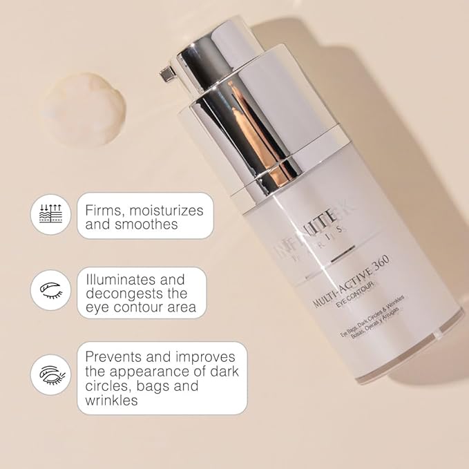 Infinitek Paris Multi-Active Collagen Eye Cream & Retinol Serum Eye Contour - Anti Aging Eye Cream for Wrinkles, Under Eye Treatment for Dark Circles and Under Eye Wrinckle Repair. 0.50 Fl Oz-Velvo Beauty