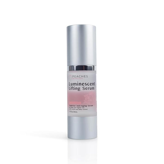 Face Tightening and Lifting Serum – Anti-Aging Formula with Peptides and Vitamins A, B, C & E – Vegan Skincare for Firm, Radiant Skin – Luminescent Lifting Serum (1 fl. oz)-Velvo Beauty