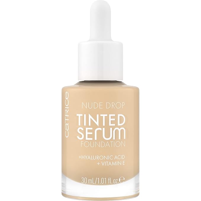 Catrice | Nude Drop Tinted Serum Foundation | Lightweight, Hydrating, Buildable Coverage | Enriched with Hyaluronic Acid & Vitamin E | Vegan & Cruelty Free (004N)-Velvo Beauty