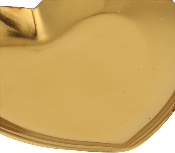 Nail Palette, Makeup Palette Nail Palette Heart Shaped Art Palette Stainless Steel Makeup Mixing Palette Makeup DIY Paint Color Mixing Tray Nail Art Palette Resin(Gold)-Velvo Beauty