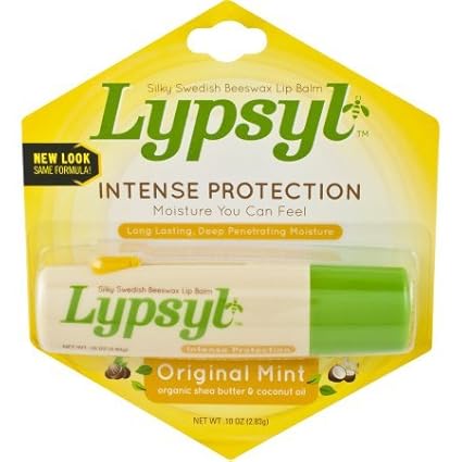 Pack of 18 - Lypsyl Intense Protection Lip Balm Original Mint .10 oz.-Velvo Beauty