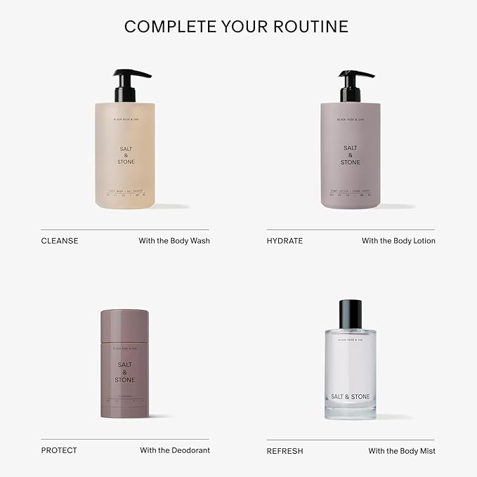 Salt & Stone Body Lotion for Women & Men| Scented Daily Body Lotion | Hydrates, Nourishes & Softens Skin | Restores Dry Skin | Fast-Absorbing | Cruelty-Free & Vegan (450 ml) (Neroli & Basil)-Velvo Beauty