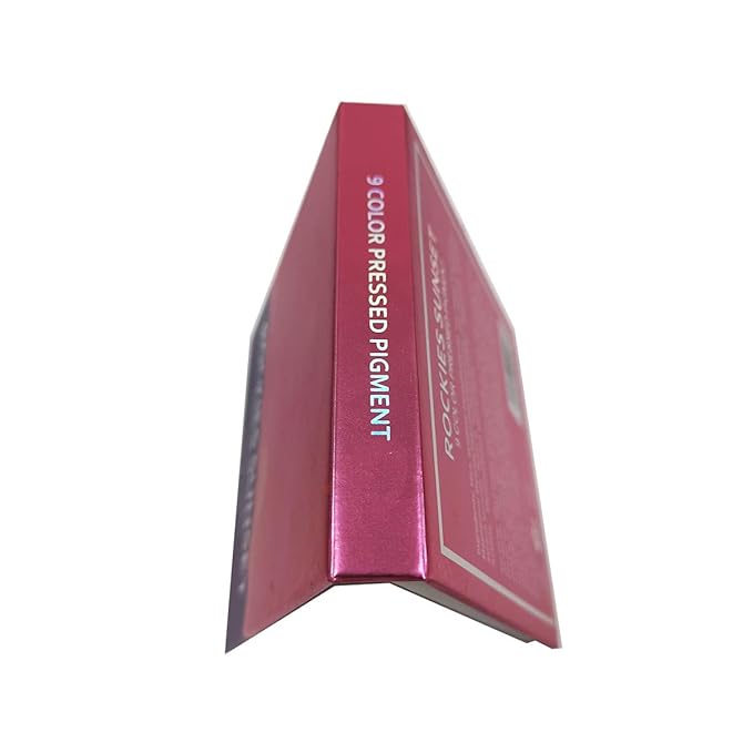 Highly Pigmented Eyeshadow Palette, 9 Color Bright Eye Makeup Palette Colorful Matte Eye Shadow Palettes Long Lasting Waterproof Cruelty-free, Rainbow (Pink)-Velvo Beauty