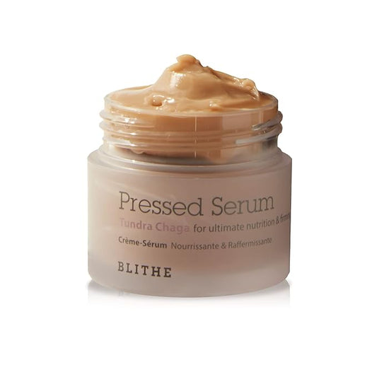 BLITHE Pressed Serum Chaga Mushroom - Advanced Skin Tightening Cream for Face, Face Tightening and Lifting Formula for a Natural Face Lift 0.91 fl oz-Velvo Beauty