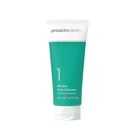 Proactiv Clean Mineral Acne Cleanser- Sulfur Acne Treatment Face Wash for Sensitive Skin- Gentle Daily Acne Cream Facial Cleanser with Soothing Chamomile- 6oz-Velvo Beauty