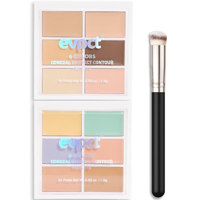 Concealer Cream Makeup Palette Color Corrector,Under Eye Brightener Concealer Dark Circle Concealer Palette,Waterproof Foundation Cream Based Makeup Palette Full Face Contour Kit for Beginners-Velvo Beauty
