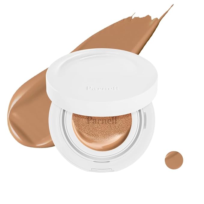 Parnell Cicamanu Serum Cushion - Moisturizing Foundation for Soothing, Coverage, Glass Skin and Lightweight for Sensitive and Dry Skin Pearl Skin (0.52 Fl Oz) (34N)-Velvo Beauty