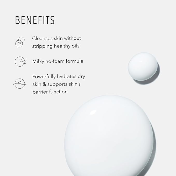 HydroPeptide Cashmere Cleanse, Facial Rose Milk, Clean & Balance Skin's Natural Oils, 6.76 Ounce-Velvo Beauty