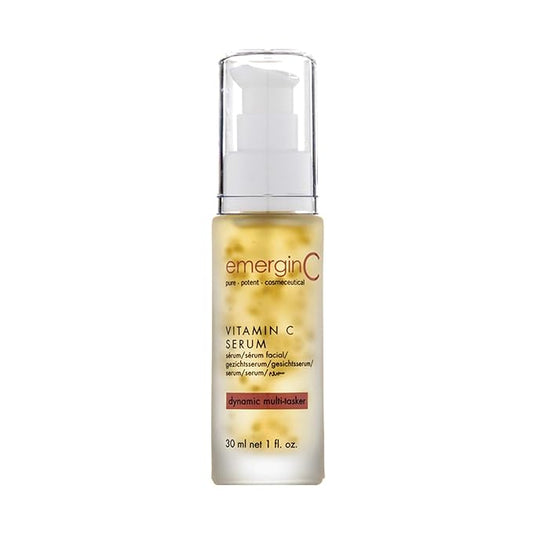 emerginC 12% Vitamin C Facial Serum - Extra Strength Micro-Encapsulated Spheres to Help Address Visible Signs of Aging + Dark Spot (1 Ounce, 30 ml)-Velvo Beauty