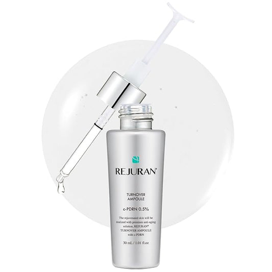 REJURAN® Turnover Ampoule, c-PDRN® – Original Salmon DNA PDRN Face Serum for Rejuvenation, Firming, Hydration & Youthful Glow, Refines Skin Texture. Korean Skincare (1.01 fl oz)-Velvo Beauty